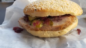 Flæskestegssandwich Aarhus Stadion